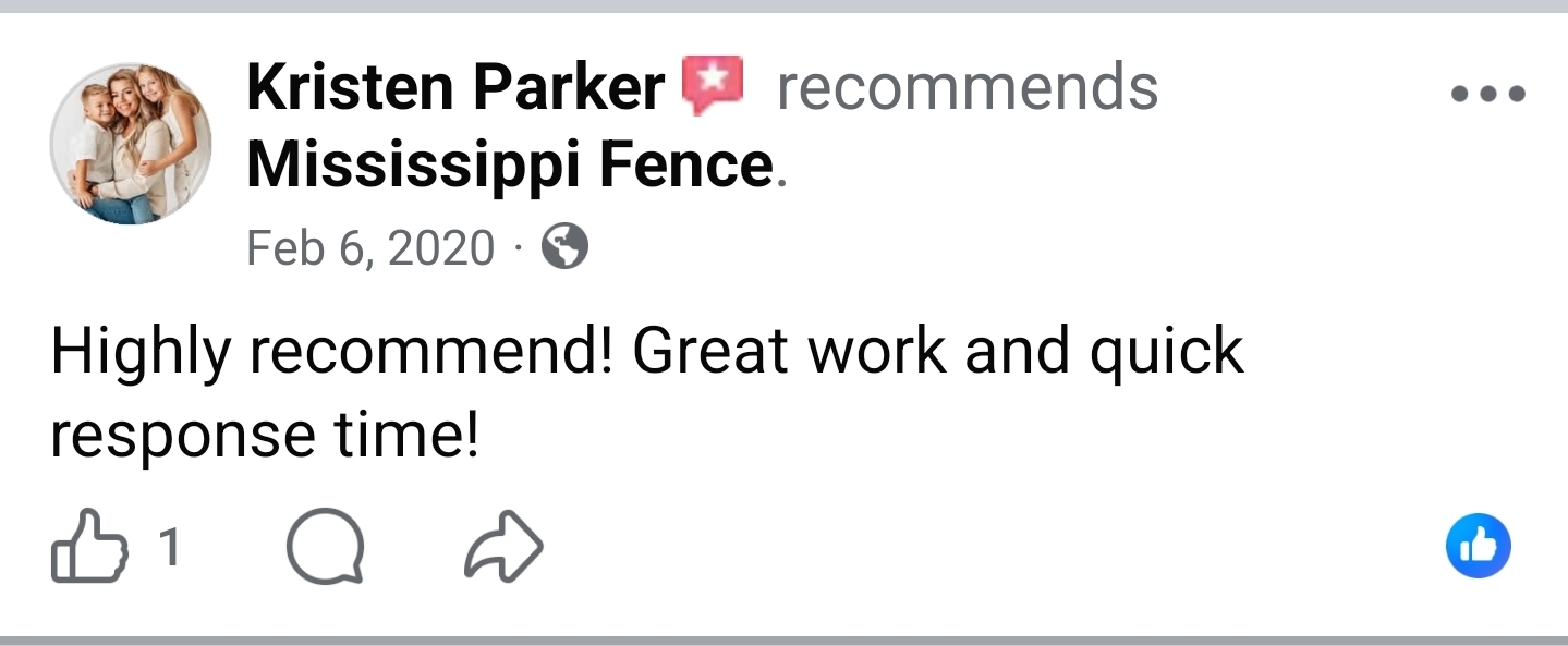 Facebook recommendation from kristen parker